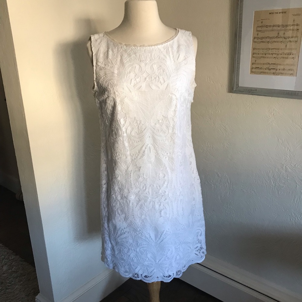 White lace dress
